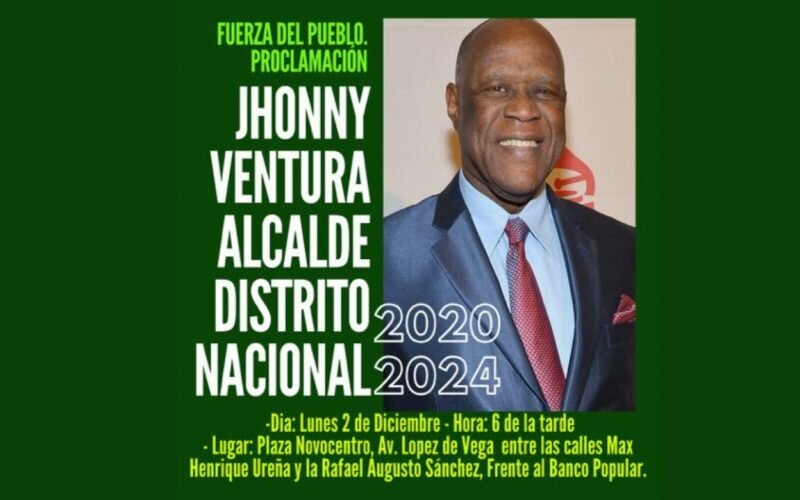 Johnny Ventura quiere otra vez ser alcalde de la Capital; es el candidato de Fuerza del Pueblo